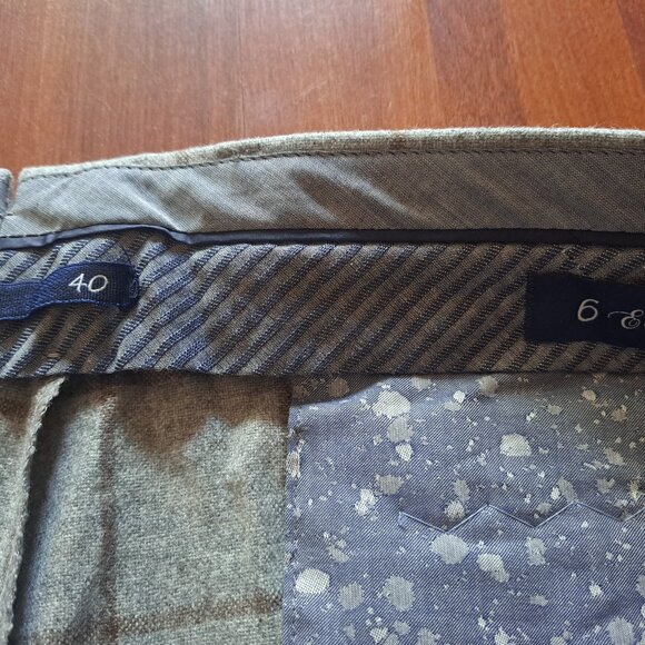 NEW 6 East Men's Grey Wool Cashmere Pants Sizes 32 and 40 - Picture 9 of 16